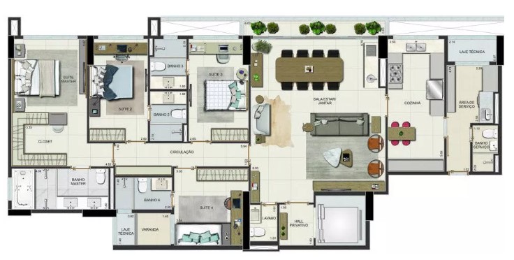 184m²